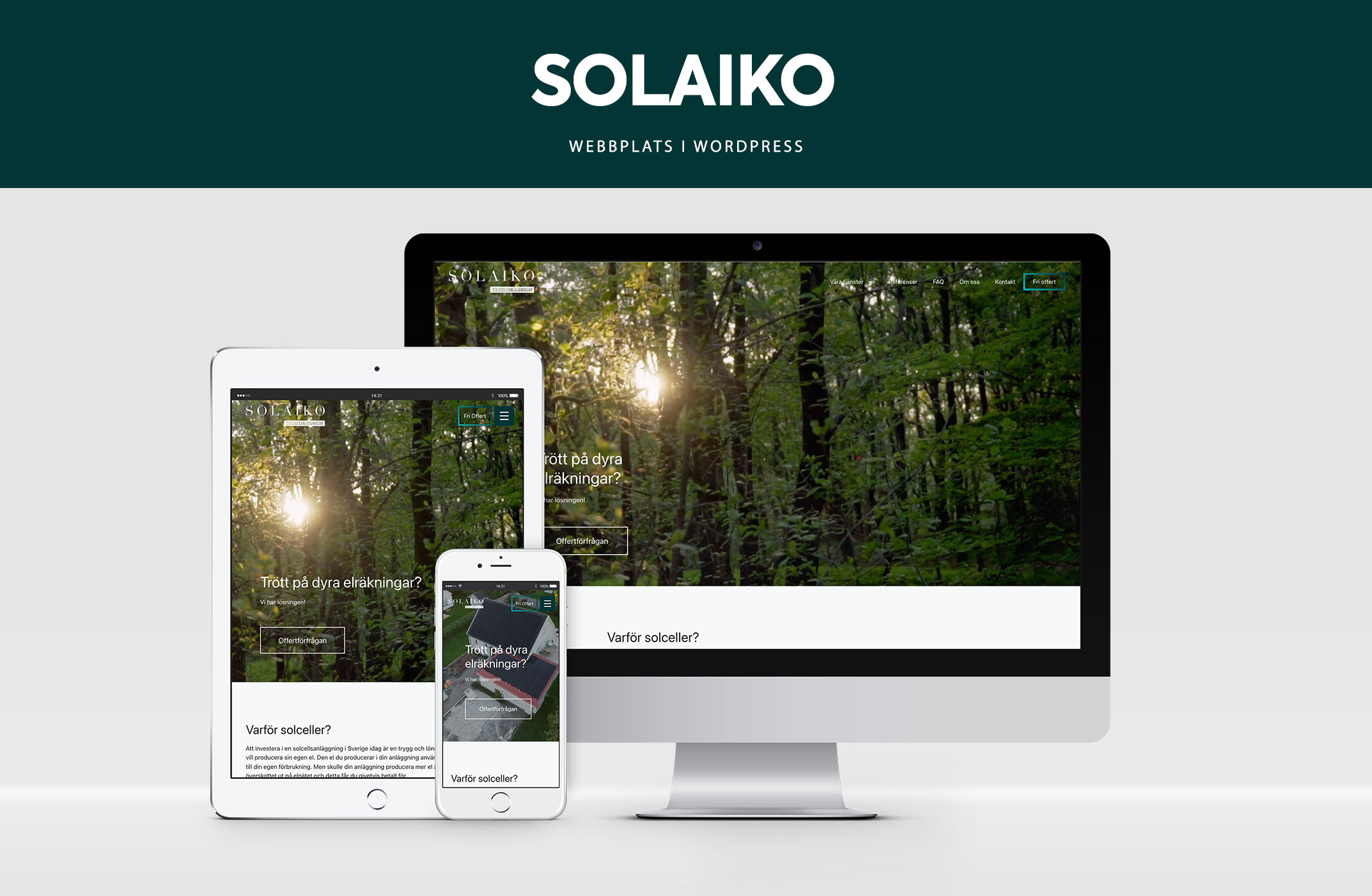 Solaiko | Ny hemsida i WordPress