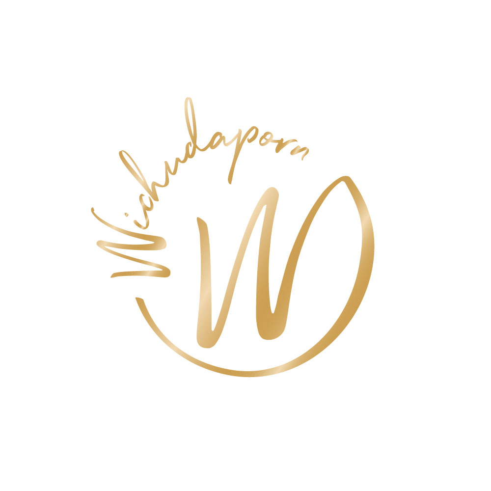Wichudaporn logo symbol guld med vit bakgrund