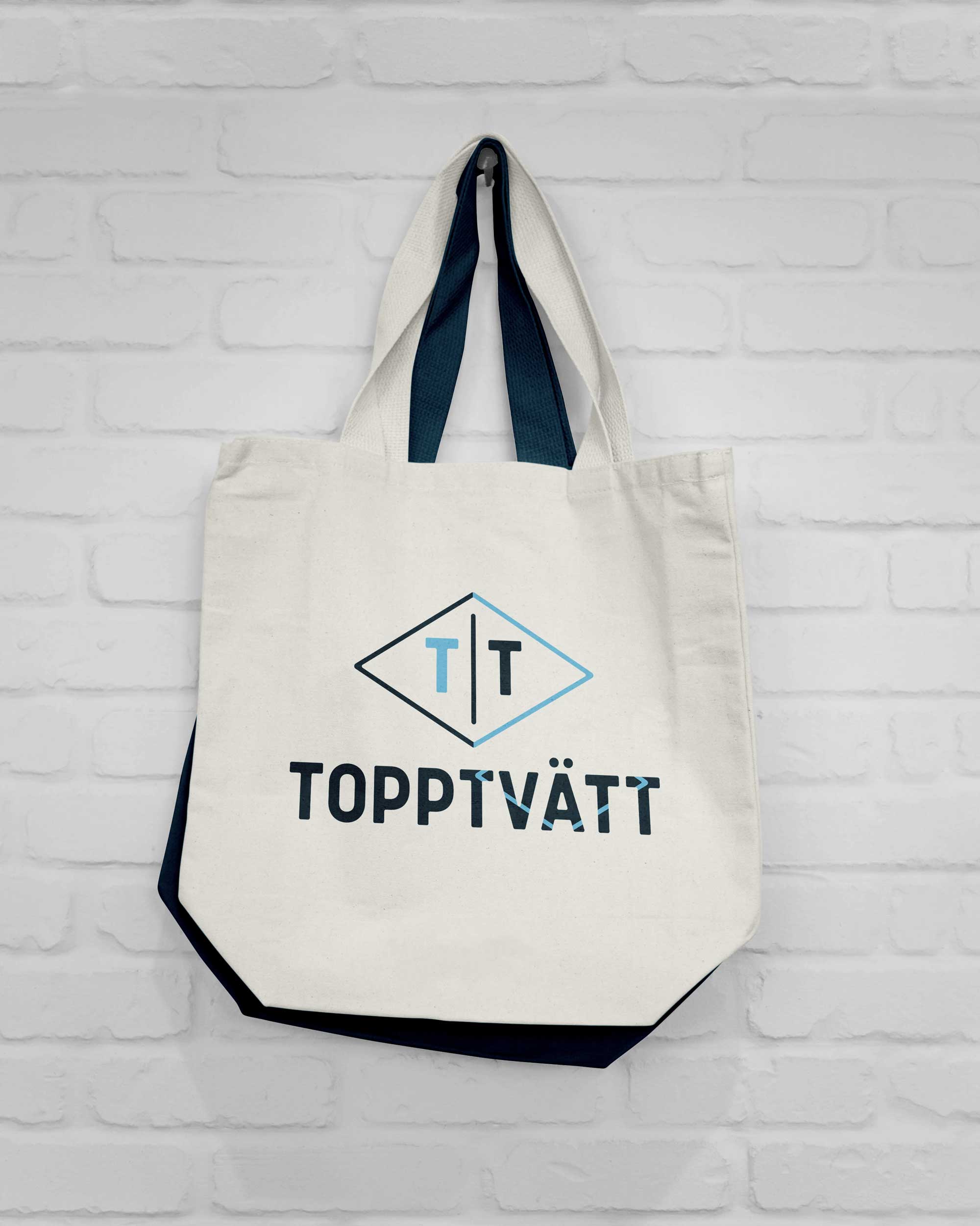 Logotyp på tygkasse